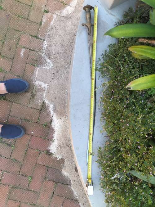 Antique Tulwar Sword with Scabbard South Indian/ Indo Persian Possibly 18/19 Centuary