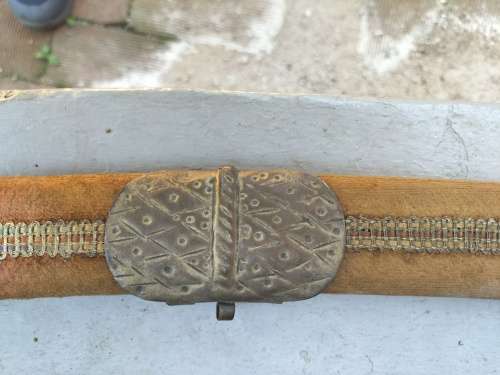 Antique Tulwar Sword with Scabbard South Indian/ Indo Persian Possibly 18/19 Centuary