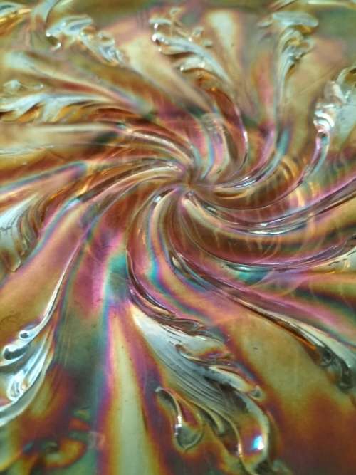 Marigold Carnival Glass Bowl