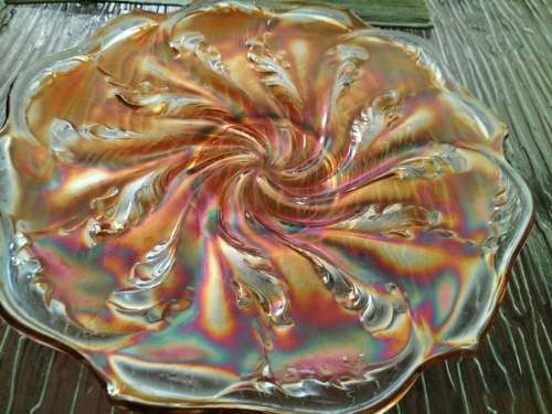 Marigold Carnival Glass Bowl