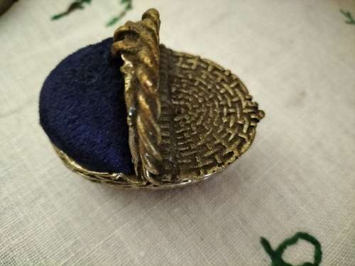 Brass Basket Pin Cushion