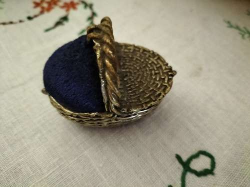 Brass Basket Pin Cushion