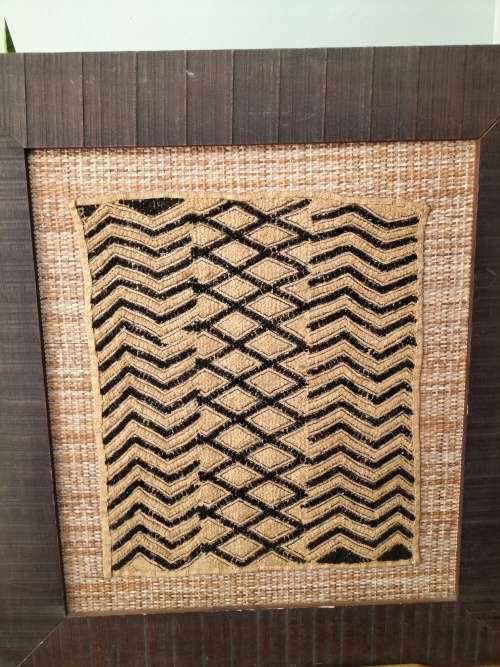 Framed Kuba Cloth
