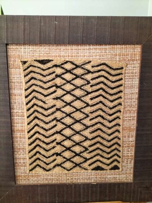 Framed Kuba Cloth