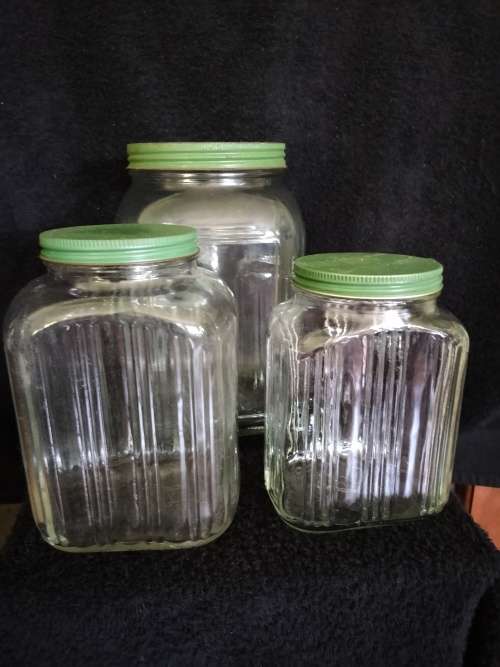 Vintage Storage Jars x 3