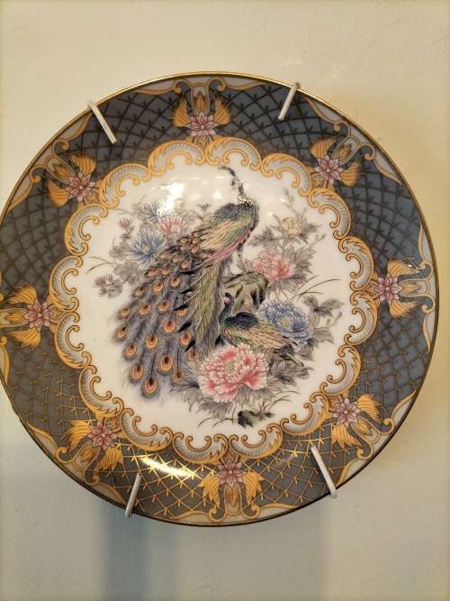 Small Imari Plate With Peacocks