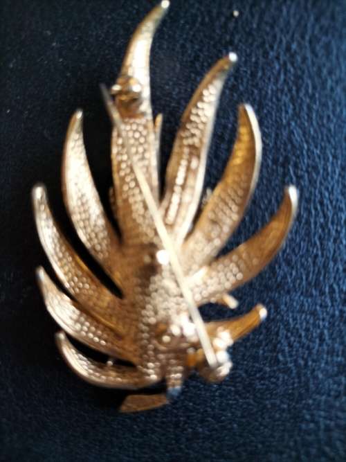 Original Marcel Boucher Gold Tone & Cultured Pearl Brooch