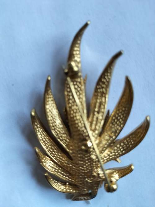 Original Marcel Boucher Gold Tone & Cultured Pearl Brooch