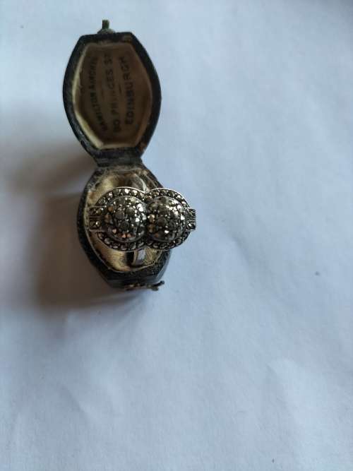Art Deco Style Marcasite  silver Ring