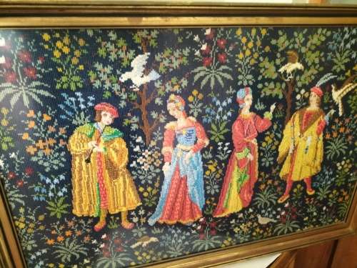 The Falconer Tapestry Framed