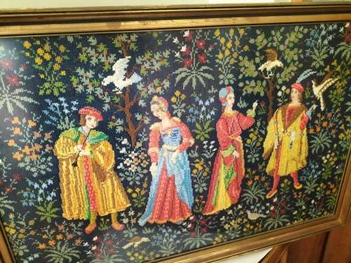 The Falconer Tapestry Framed