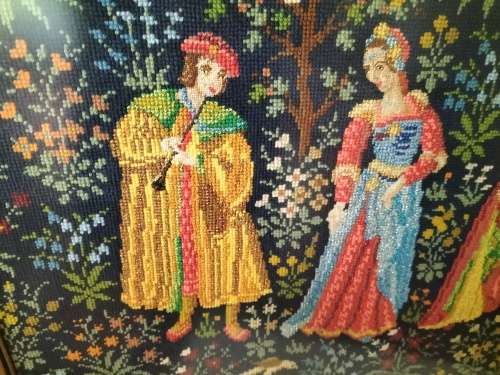 The Falconer Tapestry Framed