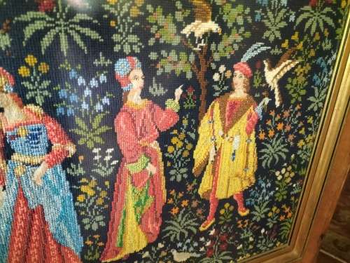 The Falconer Tapestry Framed