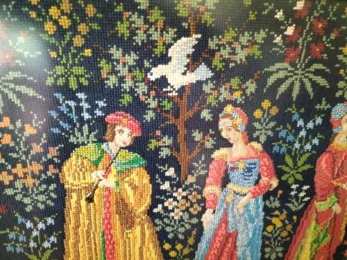 The Falconer Tapestry Framed