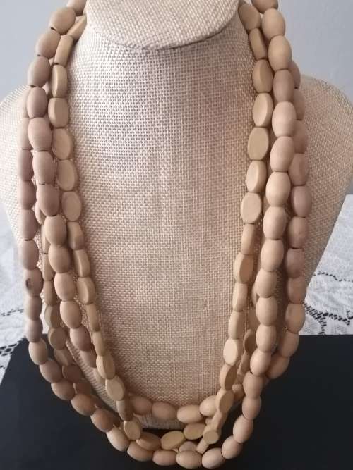 2 x Wooden Bead Necklace