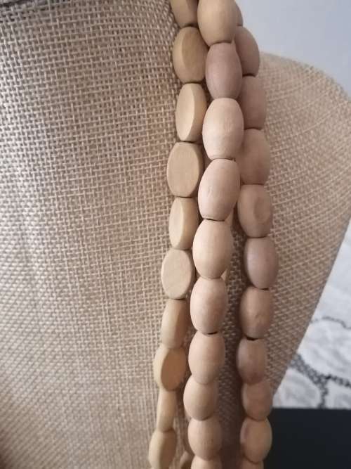 2 x Wooden Bead Necklace