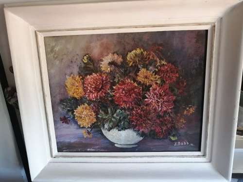J Babb Floral Still Life Painting
