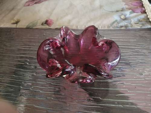 Pink Murano Ashtray