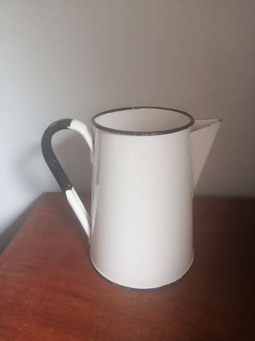 Large Vintage Enamel Jug