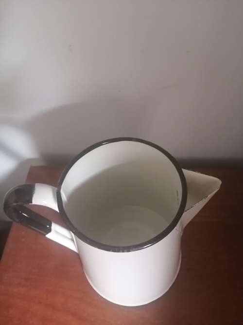 Large Vintage Enamel Jug