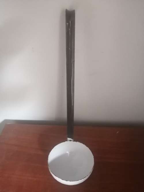 Vintage Enamel Soup Ladle