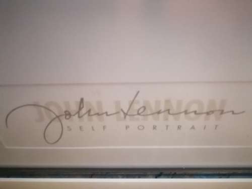 John Lennon  Lithograph Titled `Self Portrait`
