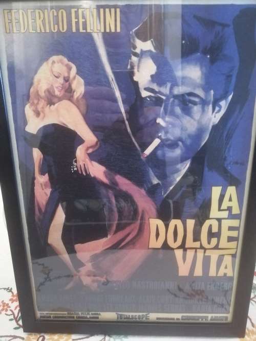 La Dolce Vita Vintage Movie Poster Framed