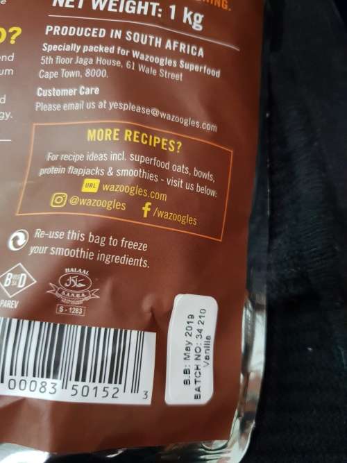 WAZOOGLES Superfood Protein Shake - Vanilla sky 1kg