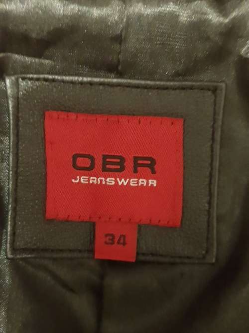 Black pig nappa leather womens Jacket, size 34 (unworn)