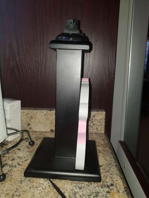 Wooden lamp stand with beautiful tatty teddy wooden cutout