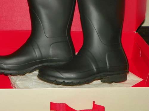 Hunter boots original matt black adjustable (size 7)