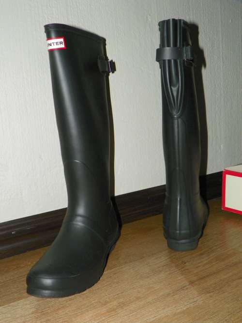 Hunter boots original matt black adjustable (size 7)