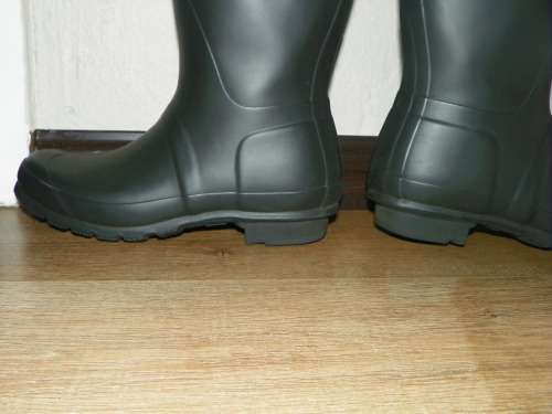 Hunter boots original matt black adjustable (size 7)