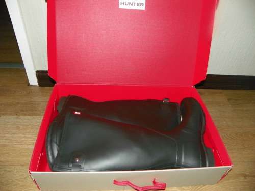 Hunter boots original matt black adjustable (size 7)