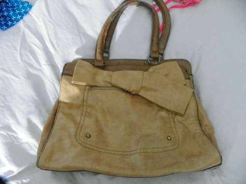 Jessica Simpson Tan Bow handbag