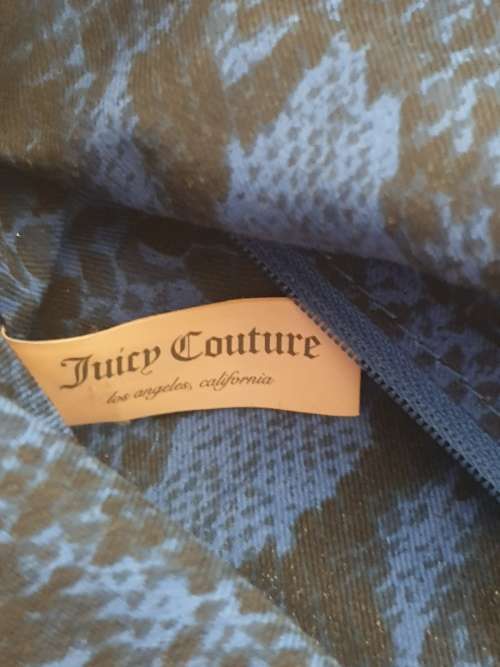 JUICY COUTURE HANDBAG  STUDDED VELOUR WITH DETACHABLE CRYSTAL