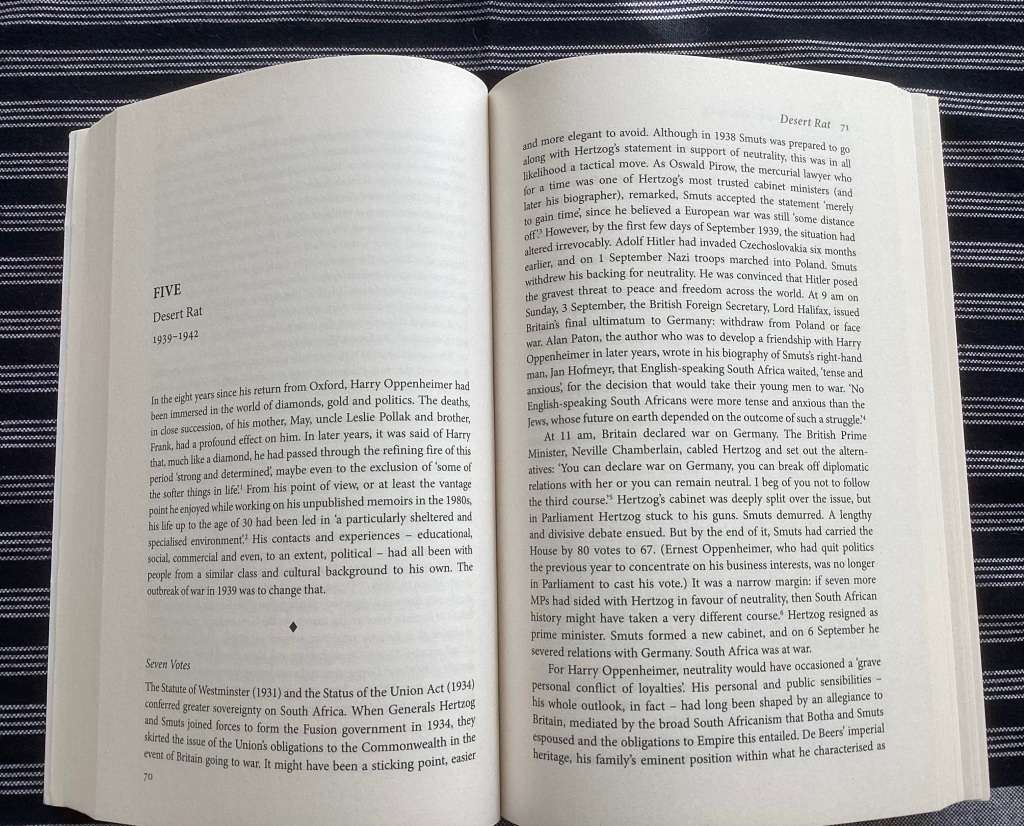 Anton Rupert and Harry Oppenheimer. Two books for the price of One.