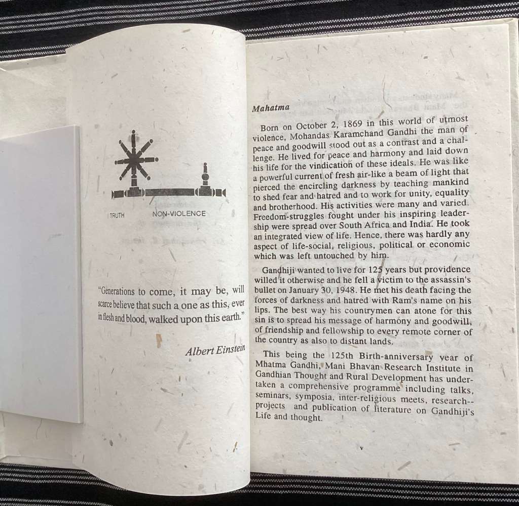 Mahatma. A Golden Treasury of Wisdom. Hardcover, in excellent condition.