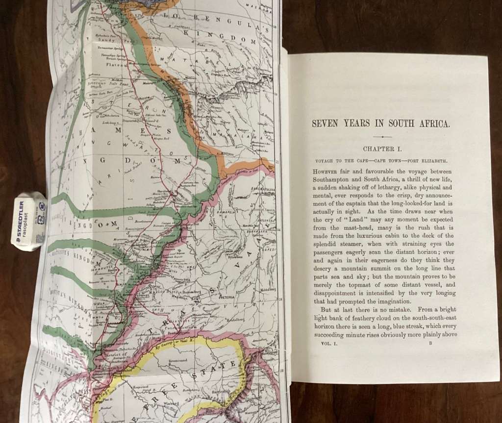 Seven Years In South Africa, Vol 1 & 2, in excellent condition.