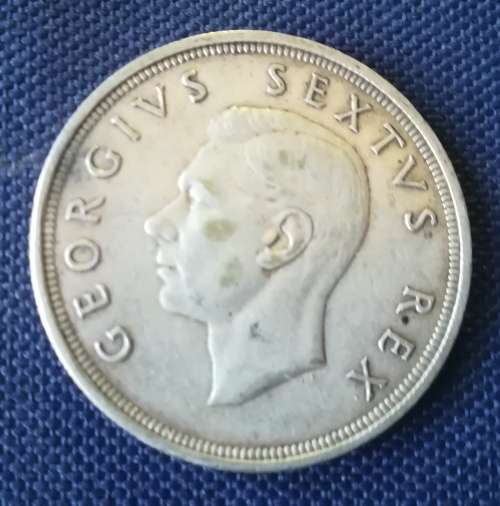 1950, 5 Shillings coin, South Africa