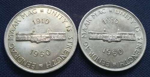 5 Shillings coins 1960 x2