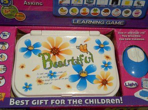 BABY LAPTOP WITH MOUSE - INTELLIGENT LEARNING GAME! REALLY CUTE AND EDUCATIONAL!!!