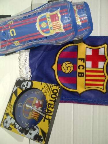 FC Barcelona Shin Pads, Scarf & Clock!!!