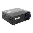 Geekwire LP-6B Portable FHD 1080P LED Projector w/ HDMI, VAG, USB 2.0, AV, SD - Black (EU Plug)