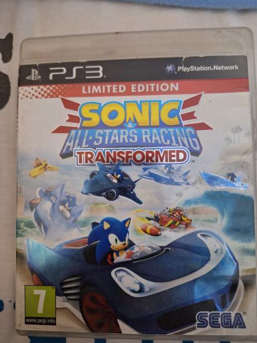 PS3 GAMES Sonic All Stars Racing Transformed PS3 PLAYSTATION 3 GAMES