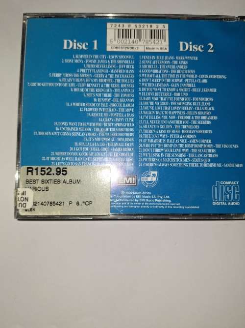 60s MUSIC Music Cds The Best Sixties