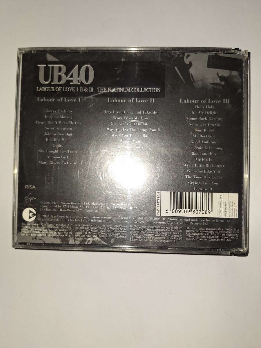 Music Cds UB40 Platinum Collection