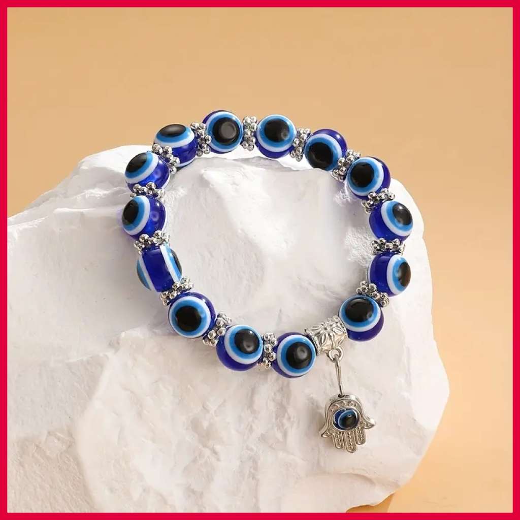 Evil Eye Bracelets Blue Evil Eye Bead Beaded