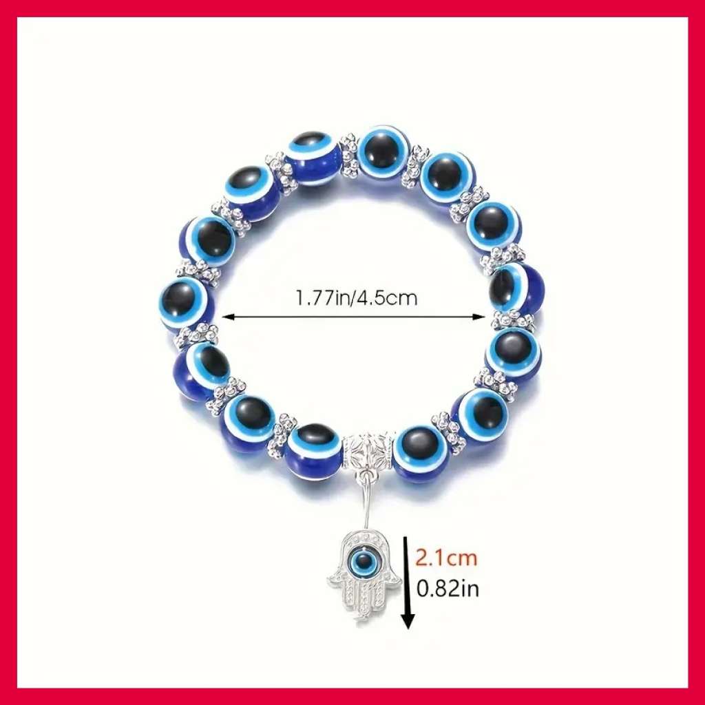 Evil Eye Bracelets Blue Evil Eye Bead Beaded