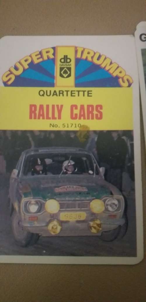 Super Trump Cards Rally Cars